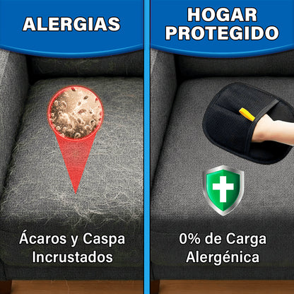 Guante Electrostático Captura Pelos, Caspa y Alérgenos