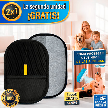 Guante Electrostático Captura Pelos, Caspa y Alérgenos